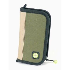 NWT StashLogix Stash Logix Alma Everyday Carry Bag Tan Olive Green Odor Proof